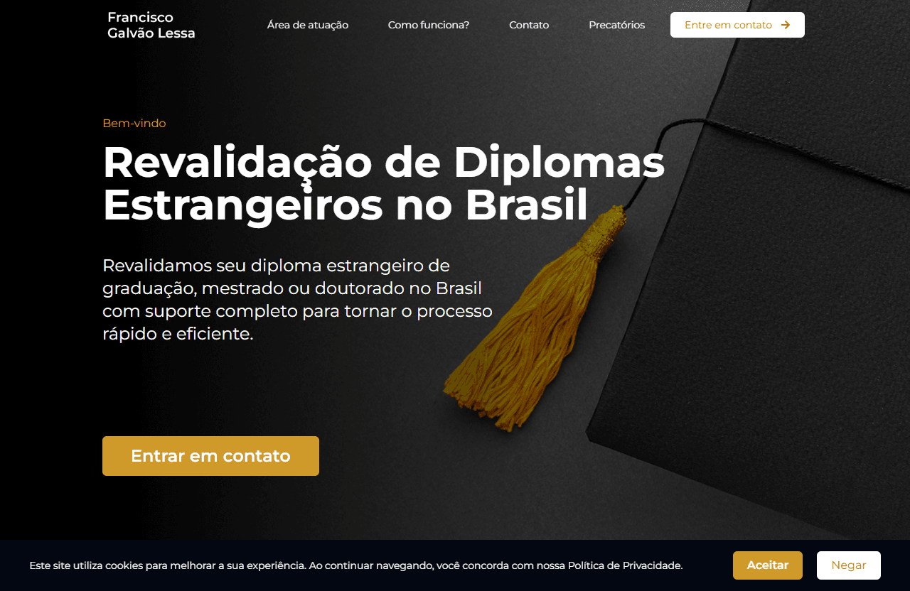 Preview do projeto Advogado Lessa